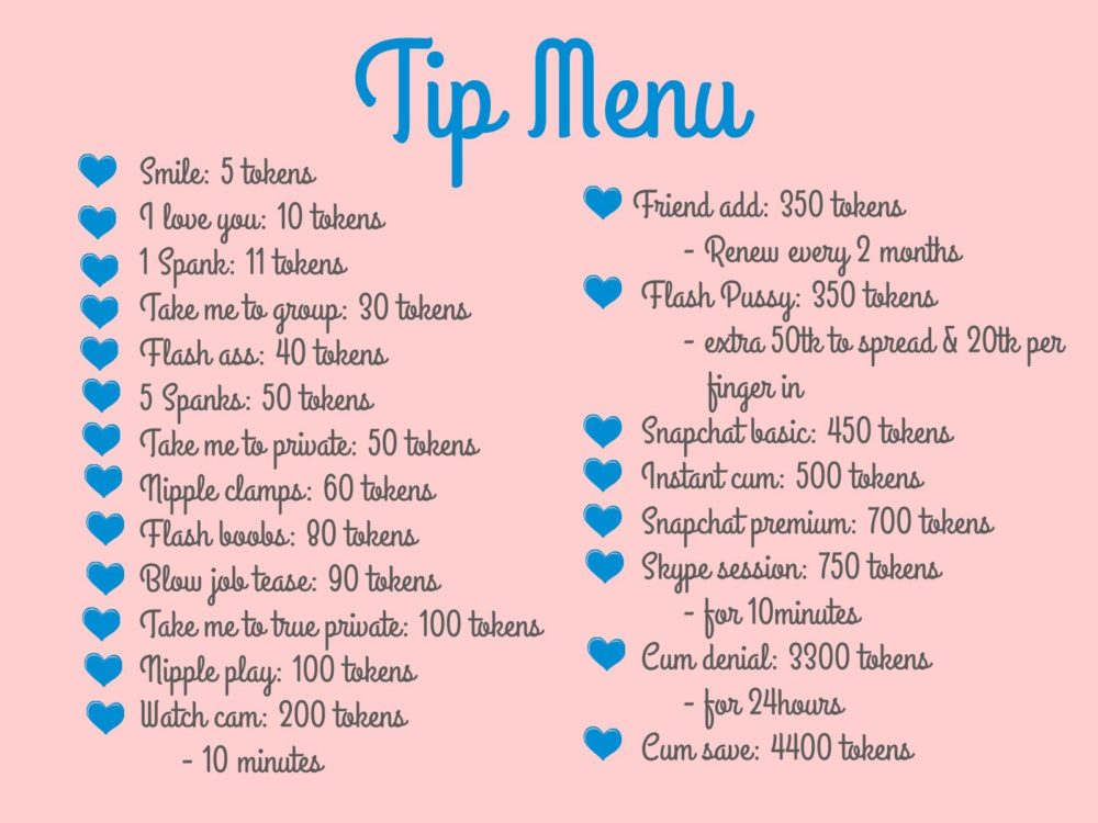 tip menu